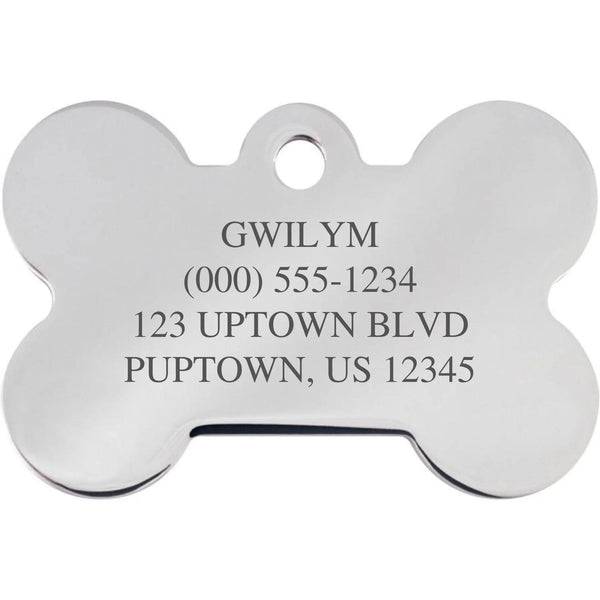 Wales Flag Pet ID Tag - Large Bone - Gifts for You 'n Me