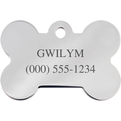 Wales Flag Pet ID Tag - Large Bone