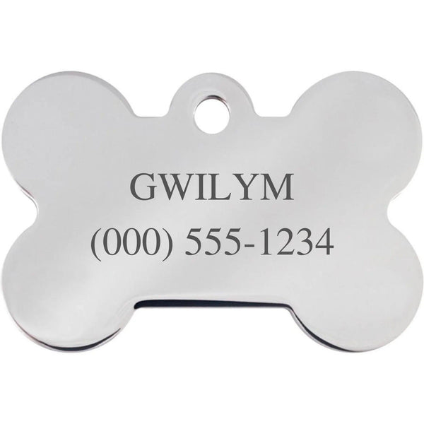 Wales Flag Pet ID Tag - Large Bone - Gifts for You 'n Me