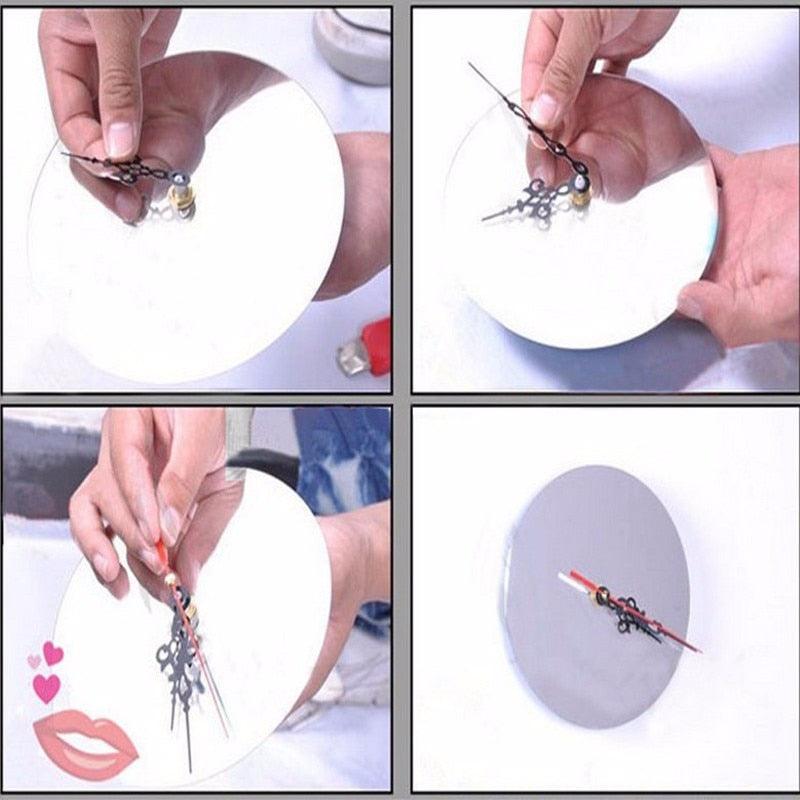 Wall Clock 3D Quartz Acrylic Mirror Acrylic Bubble Circle Mute Stylish and Interesting Decorative Wall Clock Creative Decoration Gift Modern Watch Living Room Decoration