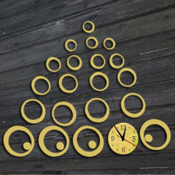 Wall Clock 3D Quartz Acrylic Mirror Acrylic Bubble Circle Mute Stylish and Interesting Decorative Wall Clock Creative Decoration Gift Modern Watch Living Room Decoration