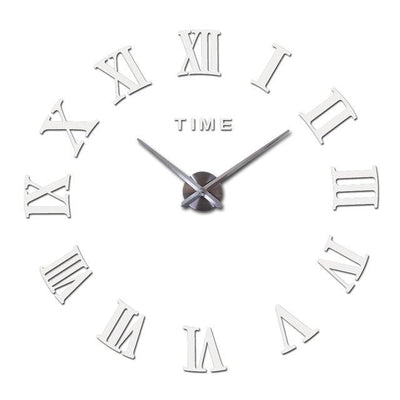 Wall Clock Promotion New Home Decor Large Roman Mirror 3D Wall Clock Mirror Surface Decorative Clock Large Wall Sticker Clock for Living Room Bedroom Office Home Decorations Fashion  Modern Quartz Clocks Living Room  Sticker Watch