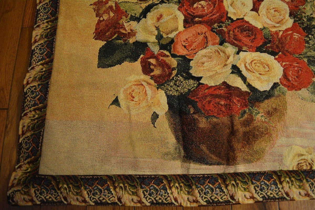 Tache Tapestry Red Rose Bouquet Valentine's Proposal Wall Hanging Art 27 x 20 (12442E)
