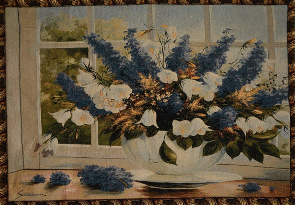 Tache 33 x 24 Inches Floral Sunlight Radiance Tapestry Wall Hanging With