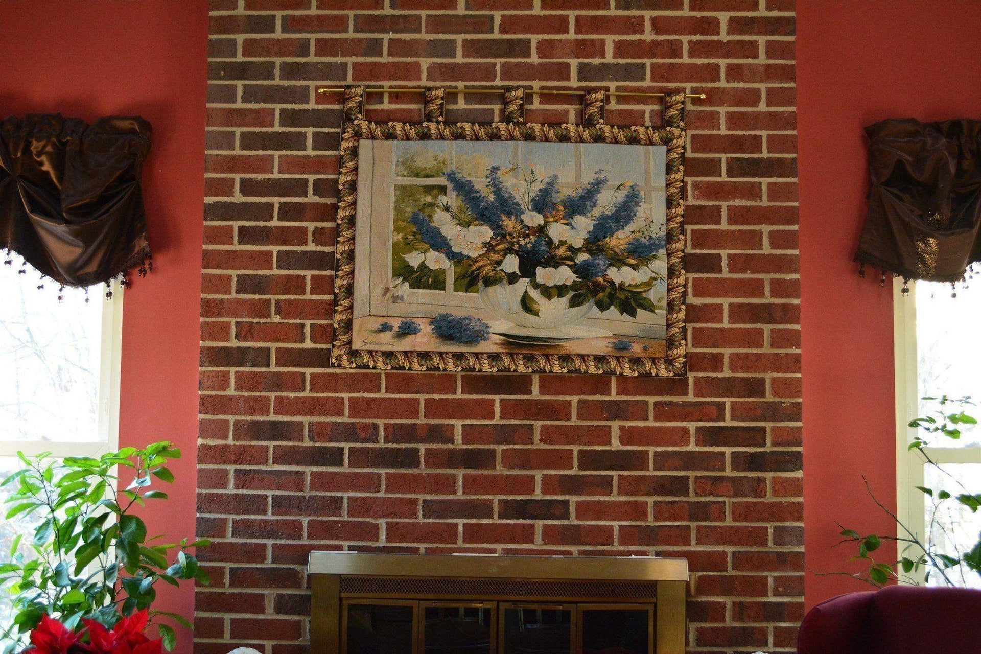 Tache 33 x 24 Inches Floral Sunlight Radiance Tapestry Wall Hanging With