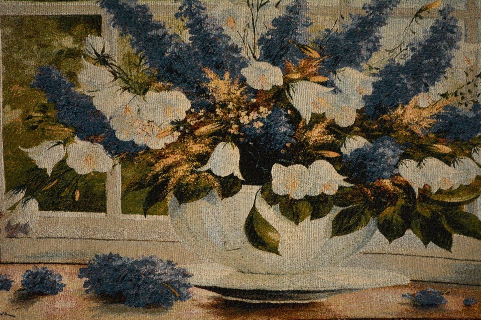 Tache 33 x 24 Inches Floral Sunlight Radiance Tapestry Wall Hanging With