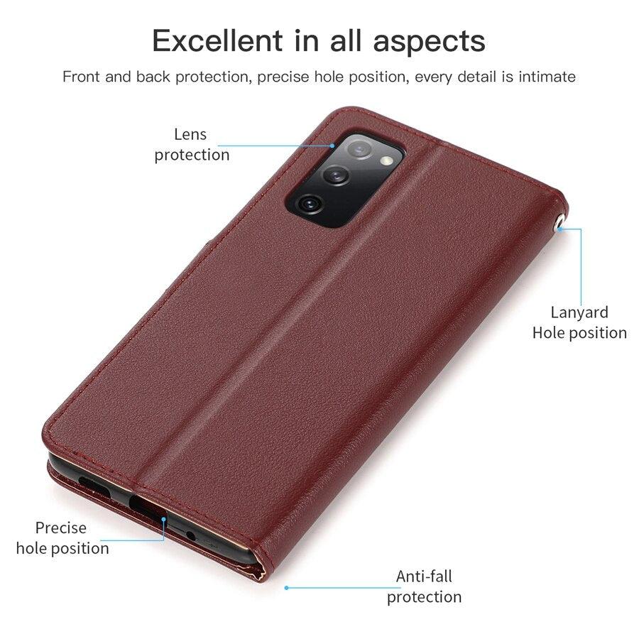 Wallet Leather Case For Xiaomi Redmi 10 9 9A 9C 9T 8 8A 7A 6 Note 10 10S 10 Pro 9S 9 Pro 8 Pro 7 6 5 Pro 4X Poco X3 Pro M3 11T Shockproof Wallet Style Magnetic Closure Back Cover Case
