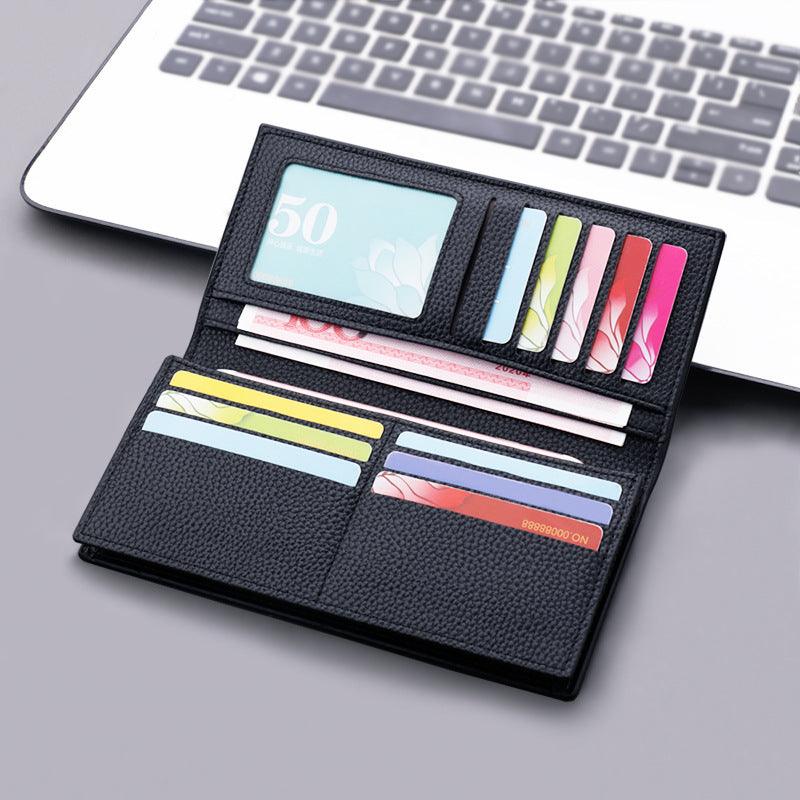 Wallet Men's Long Section Young People Thickened Large Capacity Wallet Suit Bag Plus Simple Men's Wallet