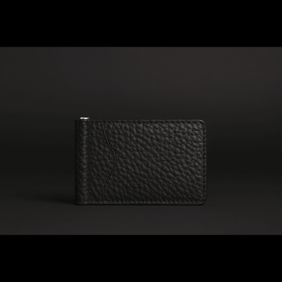 The Maverick Wallet - Slim Bison Leather Money Clip Wallet