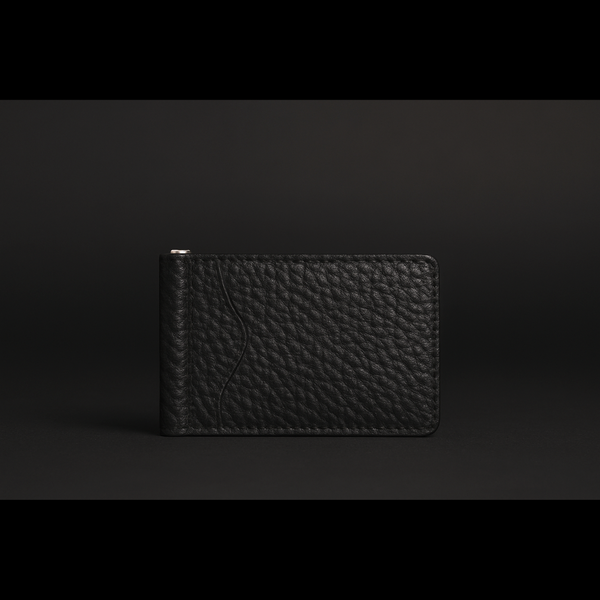 The Maverick Wallet - Slim Bison Leather Money Clip Wallet NAB Leather