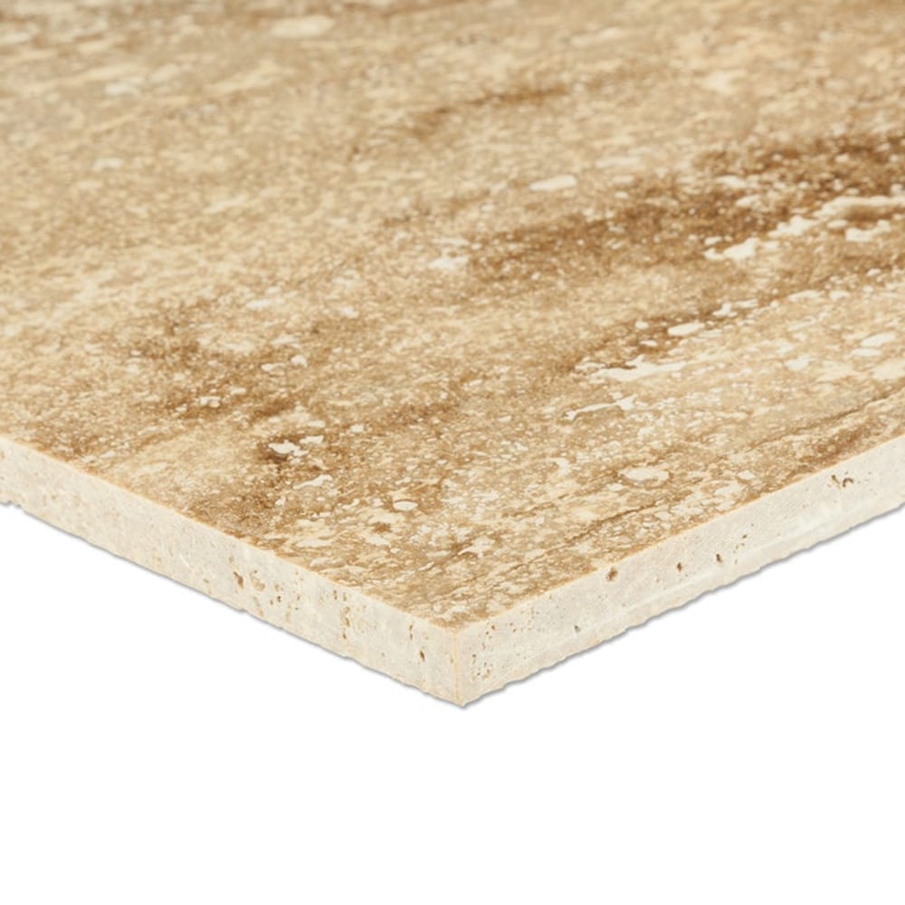 Walnut Vein-cut Travertine Floor and Wall Tile - Livfloors Collection