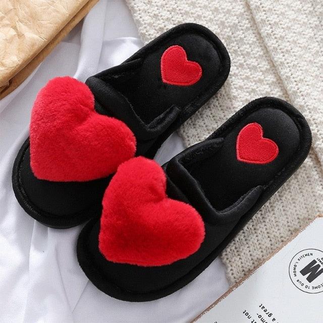 Warm Fluffy Slippers Women Faux Fur Slipper Indoor Floor Slides Flat Soft Furry House Warm Comfortable Fuzzy Furry Bedroom Slippers Indoor Cozy Memory Foam Anti-Slip Flip Flops