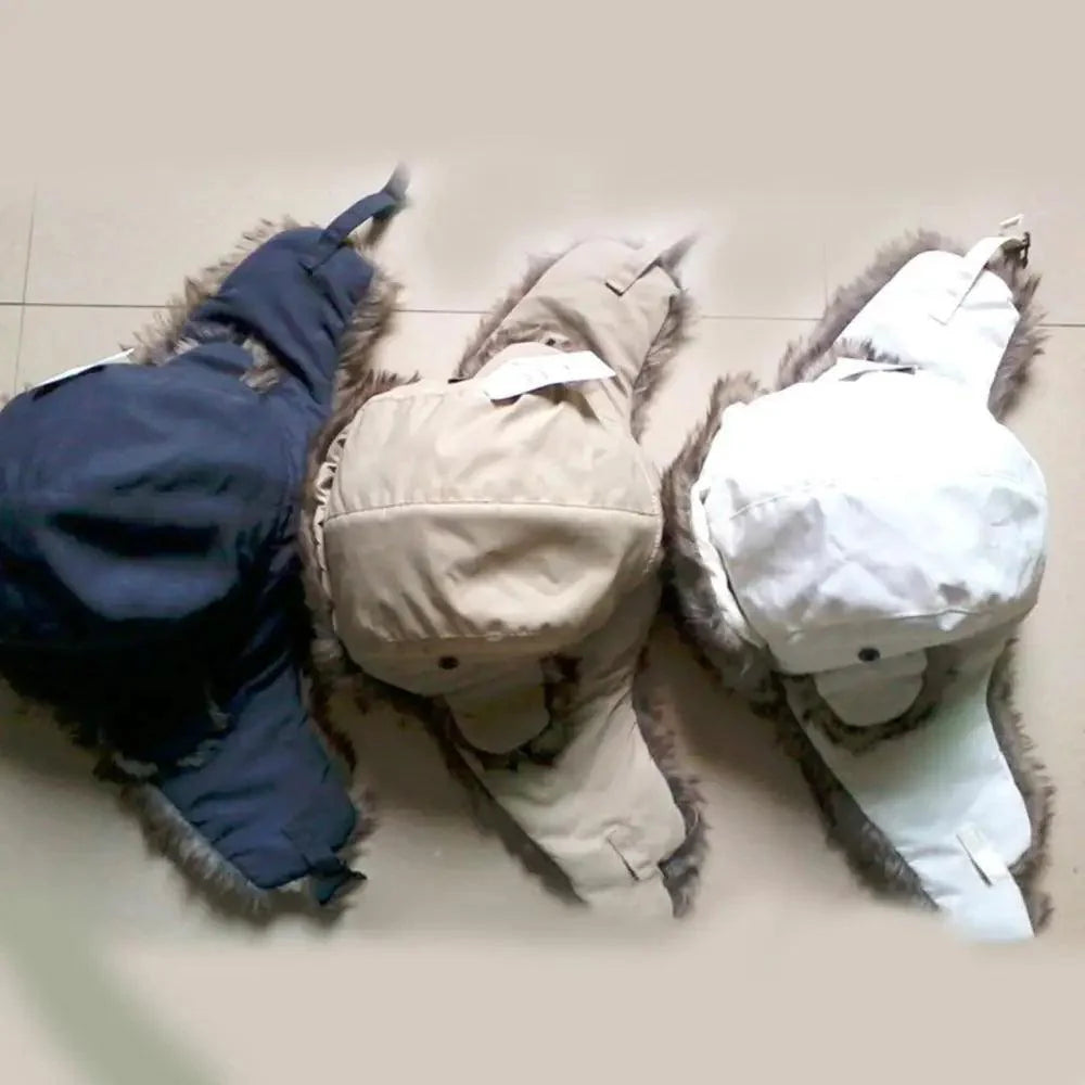 Warm Hat Ear Flaps Cool New Fashion Full Covered Soft And Comfortable Windproof Outdoor Caps For Men