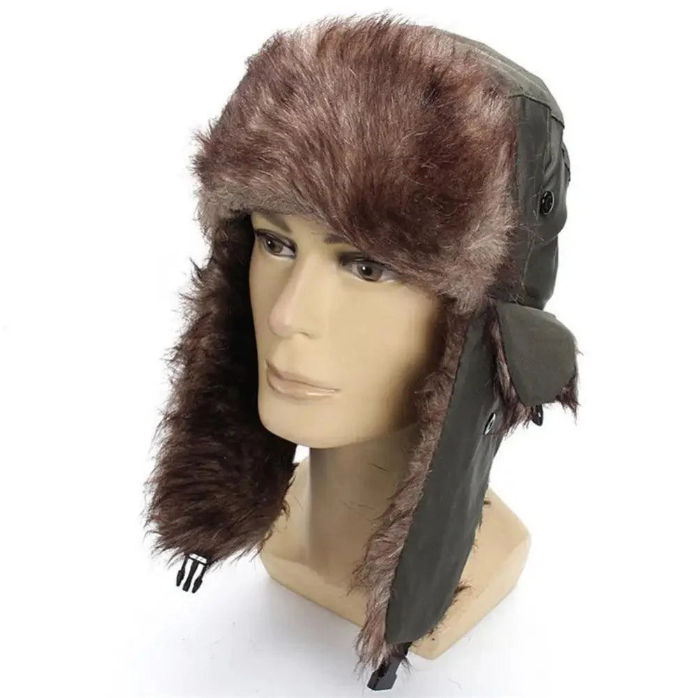 Warm Hat Ear Flaps Cool New Fashion Full Covered Soft And Comfortable Windproof Outdoor Caps For Men