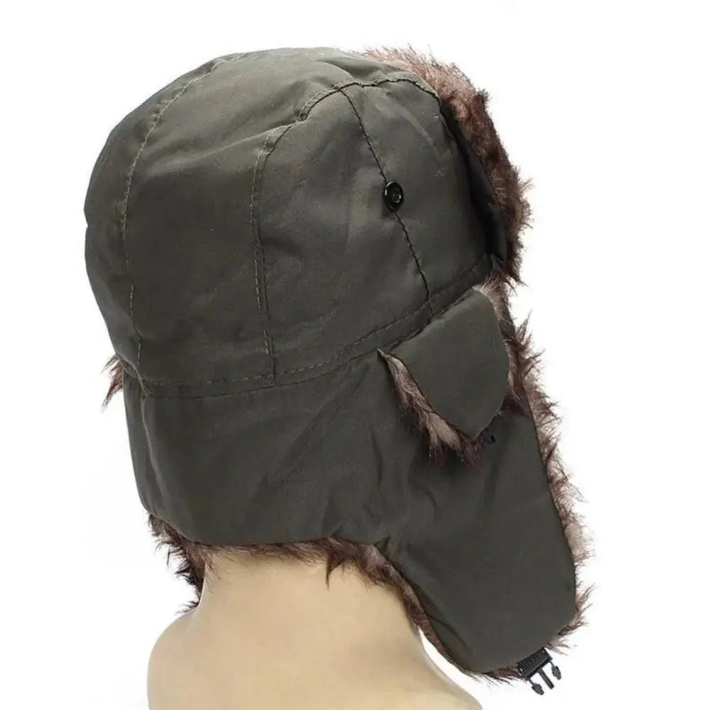 Warm Hat Ear Flaps Cool New Fashion Full Covered Soft And Comfortable Windproof Outdoor Caps For Men