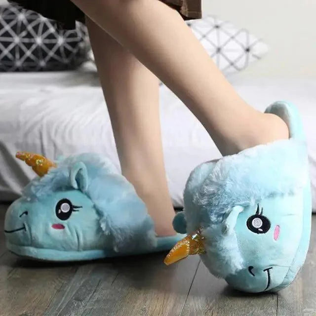 Warm Shark Womens Home Slippers Fashion Plush Winter Funny Elegant Women Slippers
