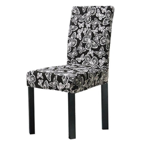 Washable Anti-dust Seat Slipcover Chair Cover Stretch Spandex Chair Covers Elastic Multifunctional Dining Furniture Seat Cover Home Decor For Dining Room  Washable Spandex Kitchen Chair Covers for Dining Room Christmas Decoration