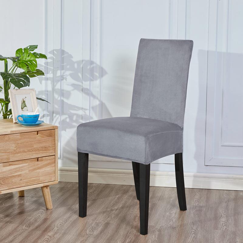 Washable Elastic Seat Parsons Chair Covers Thick Chair Cover Washable Elastic Winter Warm Chair Protector Case Kitchen Restaurant  Washable Spandex Kitchen Chair Covers for Dining Room Christmas Decoration Holiday Party