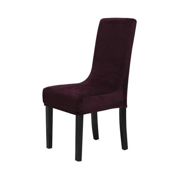 Washable Elastic Seat Parsons Chair Covers Thick Chair Cover Washable Elastic Winter Warm Chair Protector Case Kitchen Restaurant  Washable Spandex Kitchen Chair Covers for Dining Room Christmas Decoration Holiday Party