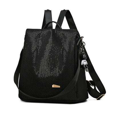 Water Resistant Anti Theft Backpack Oxford Travel Daypack 30cm