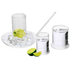 Genie Lamp Stackable Water Carafe & Glasses Set - The Wine Savant 1000 ML Glass Pitcher with 2 7oz Glasses 7