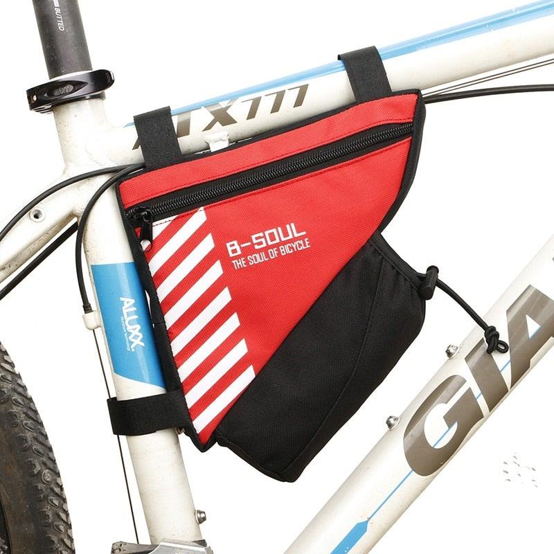 Waterproof Bicycle Bag Bike Triangle Bag For Bicycle Front Frame Bag Bike Bag Cycling Top Tube Bag Bicycle Bottle Bag Bike Storage Frame Bag Bicycle Front Tube Triangle Water Resistant Cycling Pack Strap On Pouch Bike Accessories Tool Accessible