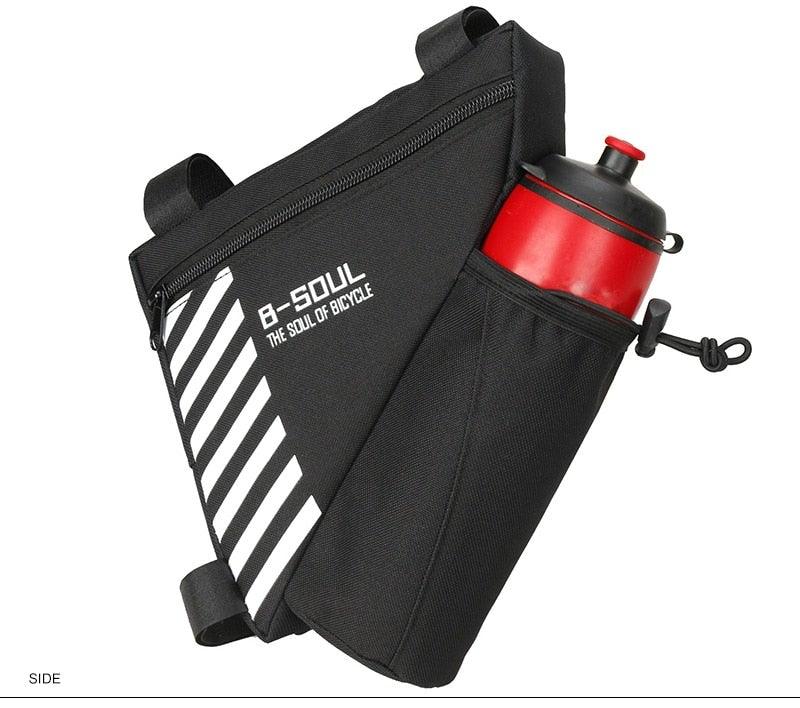 Waterproof Bicycle Bag Bike Triangle Bag For Bicycle Front Frame Bag Bike Bag Cycling Top Tube Bag Bicycle Bottle Bag Bike Storage Frame Bag Bicycle Front Tube Triangle Water Resistant Cycling Pack Strap On Pouch Bike Accessories Tool Accessible