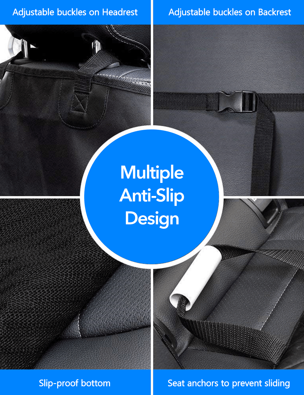 Waterproof Car Dog Seat Cover for Tesla Model Y/3/S/X/Cybertruck