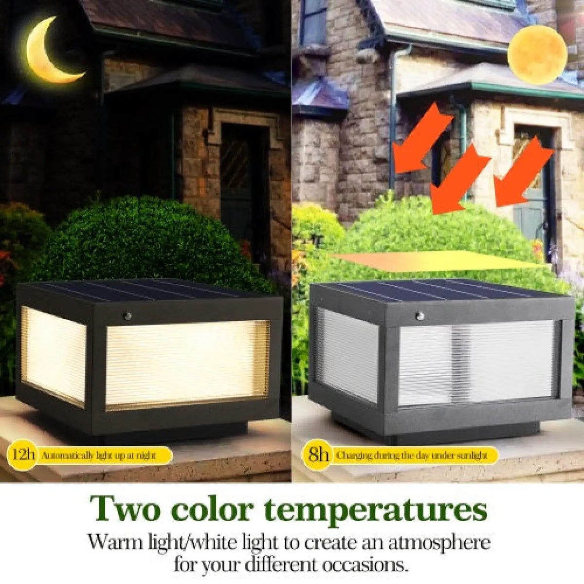 Waterproof Dimmable Solar LED Lights for Outside