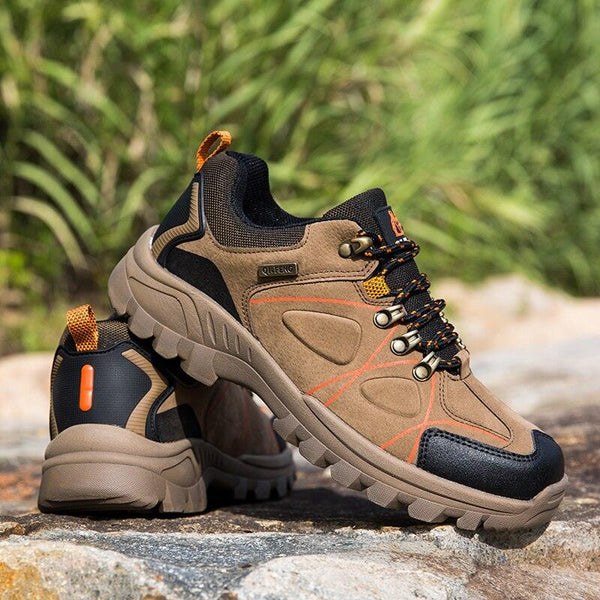Waterproof Hiking Boots Mens Casual Shoes Walking Climbing Hiking Mountain Sport Boots Hunting Mens Slip-Resistant Climbing Shoes Lightweight Walking Shoes