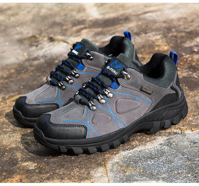 Waterproof Hiking Boots Mens Casual Shoes Walking Climbing Hiking Mountain Sport Boots Hunting Mens Slip-Resistant Climbing Shoes Lightweight Walking Shoes