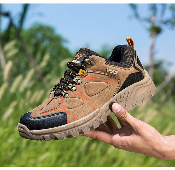 Waterproof Hiking Boots Mens Casual Shoes Walking Climbing Hiking Mountain Sport Boots Hunting Mens Slip-Resistant Climbing Shoes Lightweight Walking Shoes