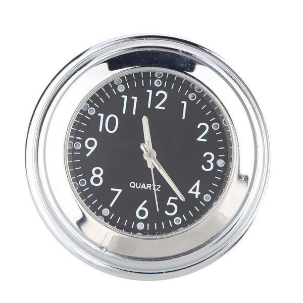 Waterproof  Motorcycle Handlebar Mount Quartz Clock Motorcycle Handlebar Motorcycle Handlebar Clock Motorcycle Modification Handlebar Mount Waterproof Quartz Clock Watch Accessories Watch Aluminum Luminous Clock Moto Black Accessories