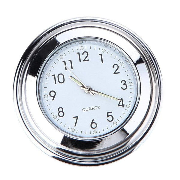 Waterproof  Motorcycle Handlebar Mount Quartz Clock Motorcycle Handlebar Motorcycle Handlebar Clock Motorcycle Modification Handlebar Mount Waterproof Quartz Clock Watch Accessories Watch Aluminum Luminous Clock Moto Black Accessories