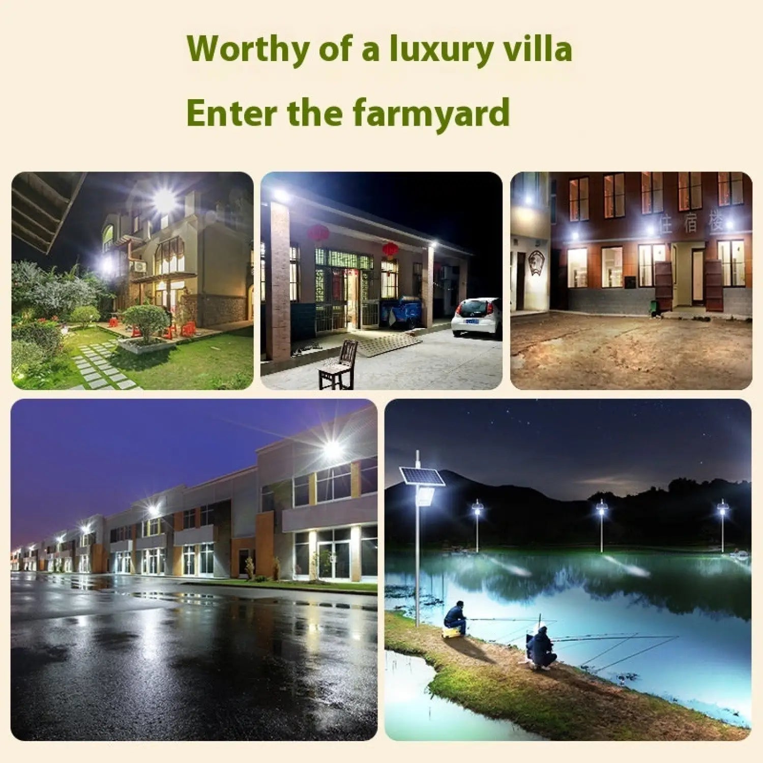 Waterproof Outdoor Solar Lamp for Home & Pathways