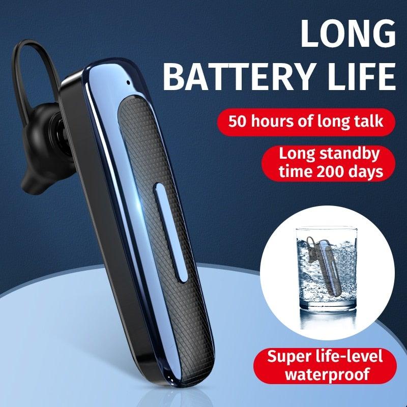 Waterproof Wireless Bluetooth Earphone Handsfree Earbuds Voice Answer in Ear Earbuds For Driving Running Headset With Mic Comfortable Ergonomic Design For Outdoor Workout Long Standby Earbuds Compatible With Smartphones