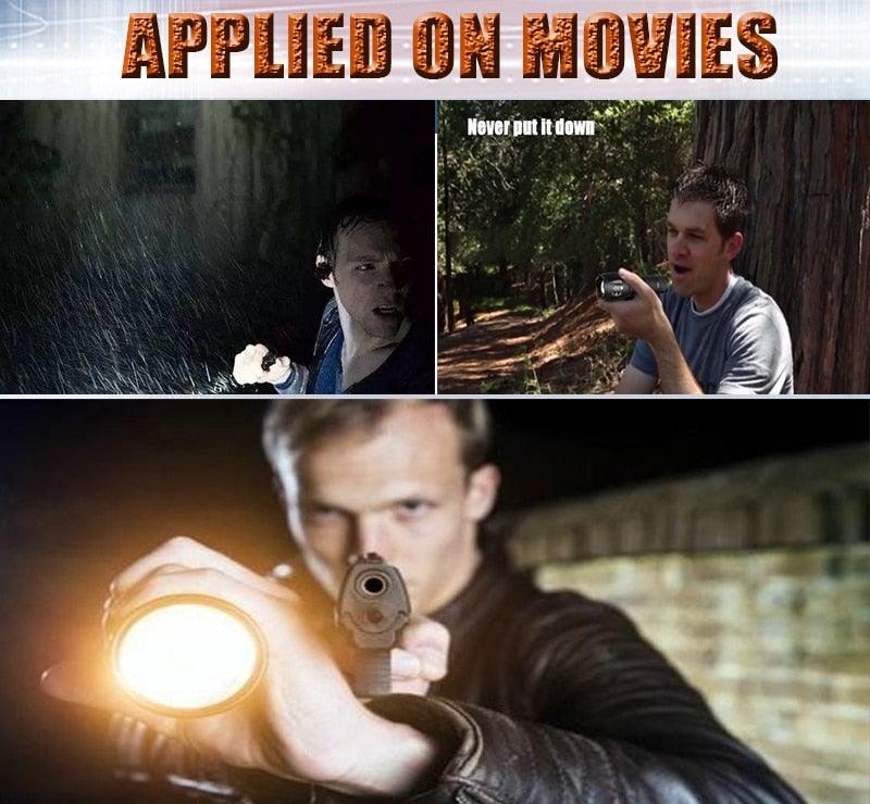 Waterproof Z45 Led Flashlight Ultra Bright Waterproof MINI Torch T6/L2/V6 zoomable 5 Modes 18650 rechargeable Battery for camping tactica Led Mini Water-Resistant Torch Light For Indoor & Outdoor Camping Hiking Accessories Gear