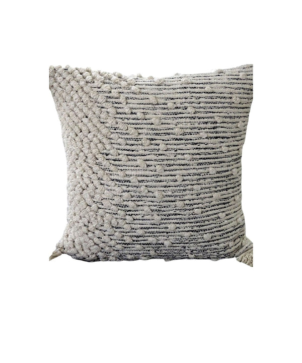 Throw Pillow Cover Beige Woven 20