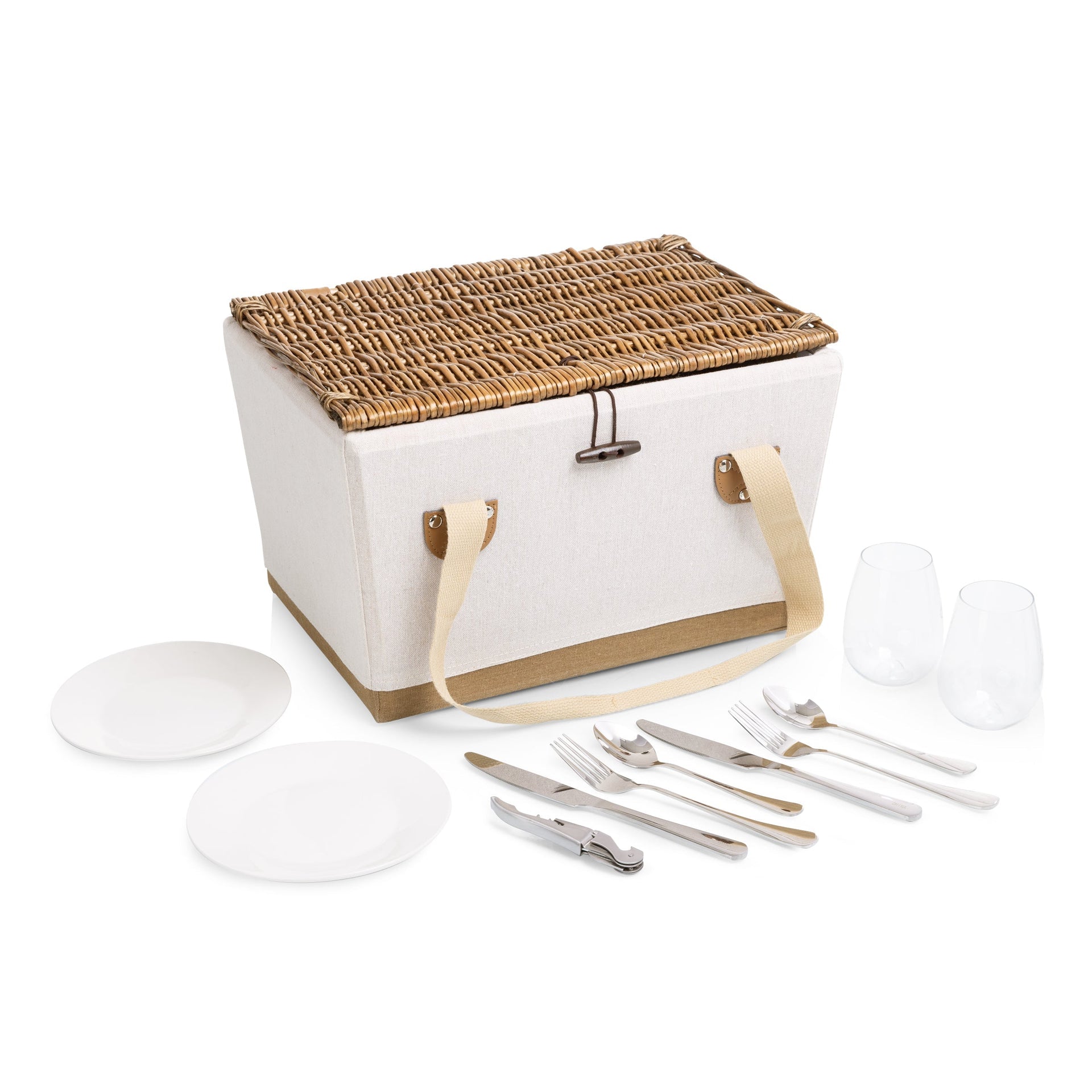 Lemongrove Picnic Basket for 2 - Bees & Lemons Picnic Time Family of Brands