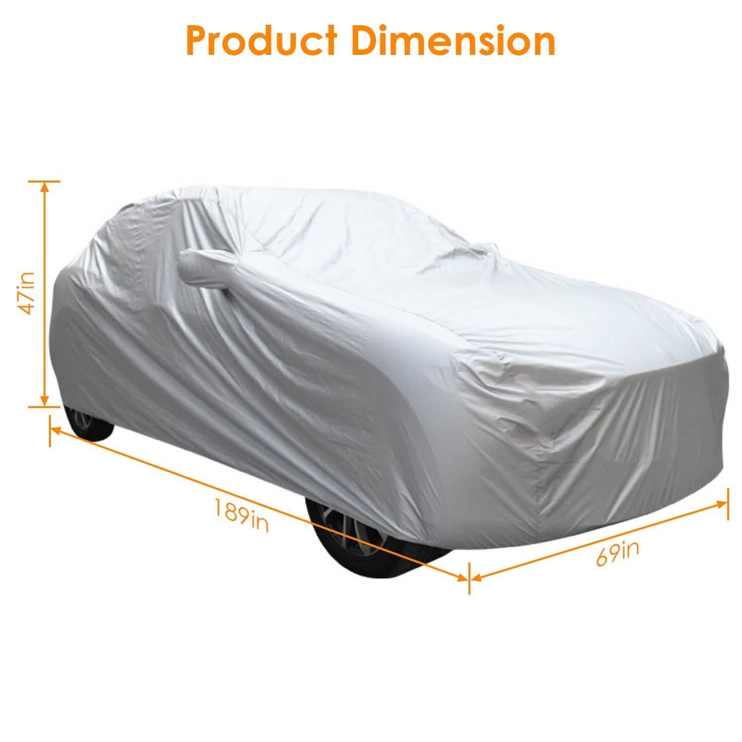 Weather UV Outdoor Full Cover For Sedans Up To 185