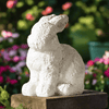 Weathered Terracotta Bunny Garden Statue
