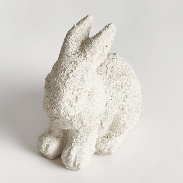 Weathered Terracotta Bunny Garden Statue