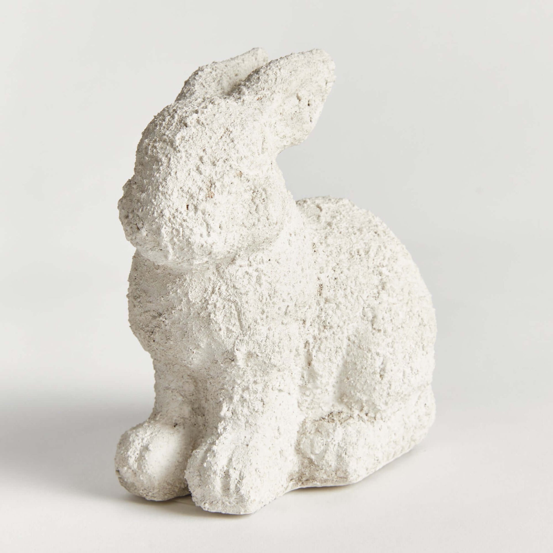 Weathered Terracotta Bunny Garden Statue