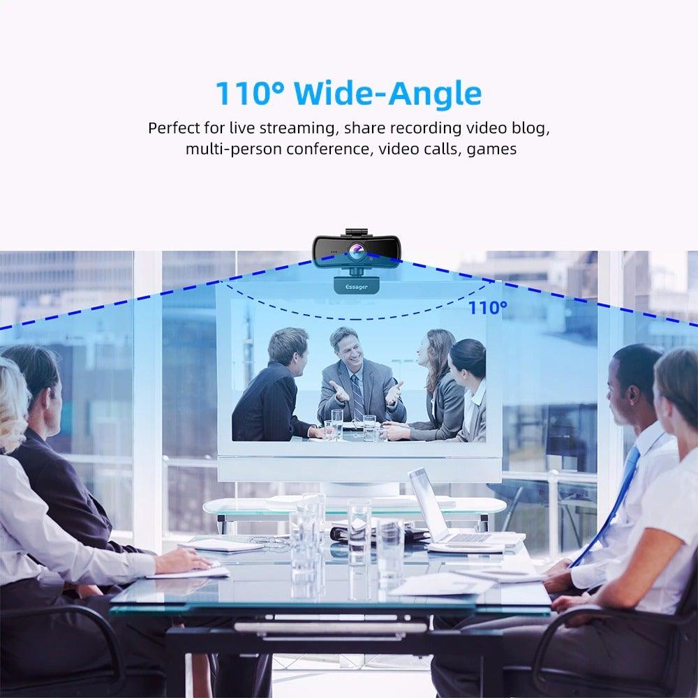 Webcam 2K Full HD Web Camera For PC Computer Laptop USB Web Cam With Microphone Autofocus WebCamera Conferencing and Video Calling