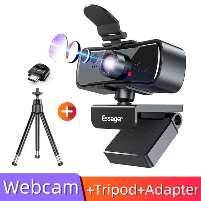 Webcam 2K Full HD Web Camera For PC Computer Laptop USB Web Cam With Microphone Autofocus WebCamera Conferencing and Video Calling
