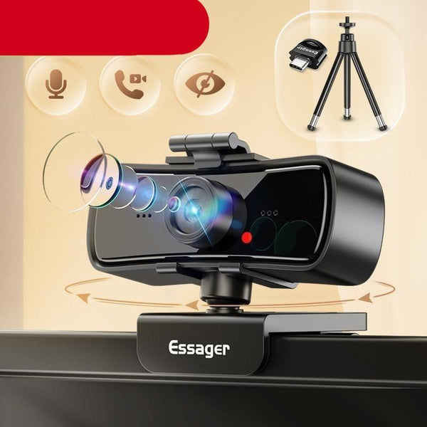 Webcam 2K Full HD Web Camera For PC Computer Laptop USB Web Cam With Microphone Autofocus WebCamera Conferencing and Video Calling