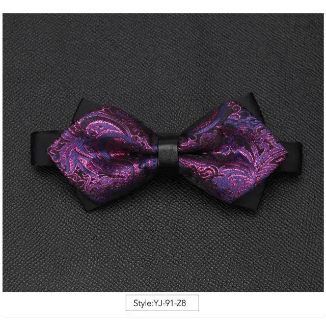 Wedding Men Butterfly Bowtie Formal Bow Ties Beautiful Printed Men Luxury Adjustable Business Bowties