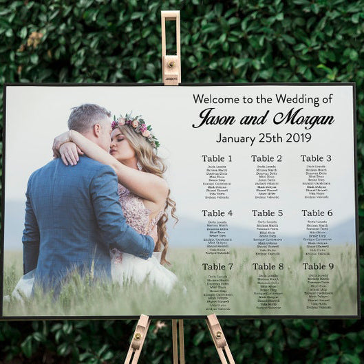Photo Wedding Seating Chart