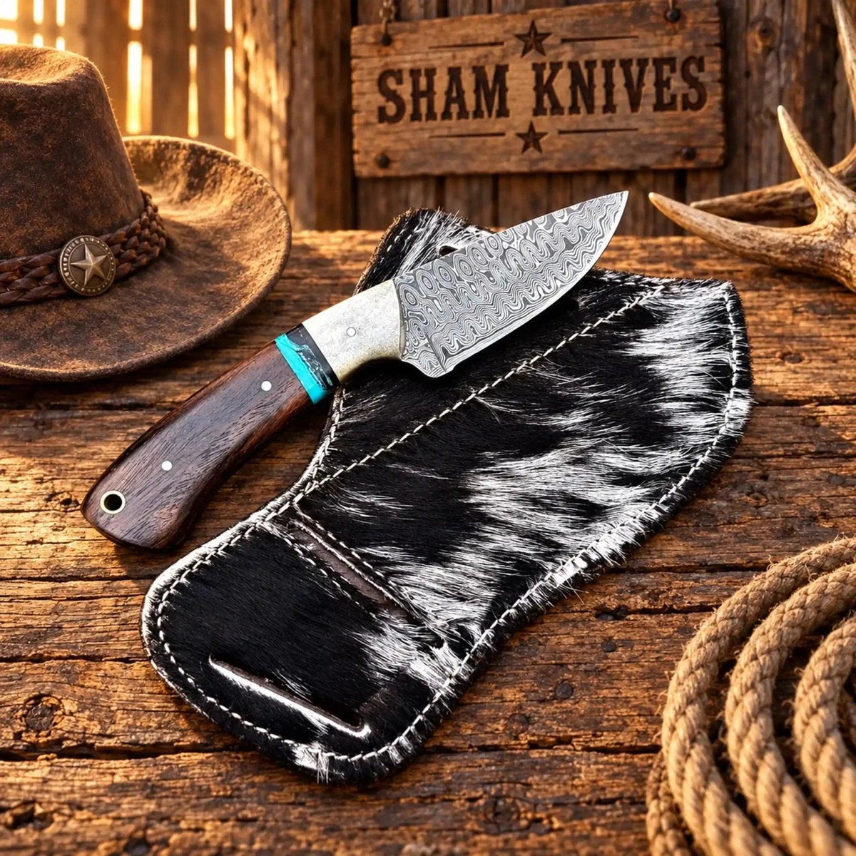 Western Belt Sheath Knife - 4