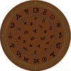 Western Brands Dark 8' Round Rug